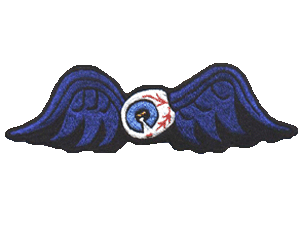 Flying eyeball royal blue wings 8 inch
